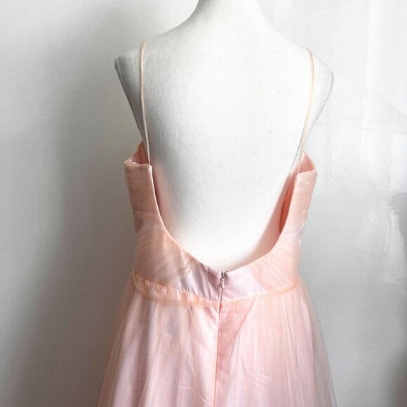 NWT BHLDN SOFT PINK TULLE BALLETCORE EVENING PRINCESS BRIDESMAID GOWN - 12 - Picture 7 of 15